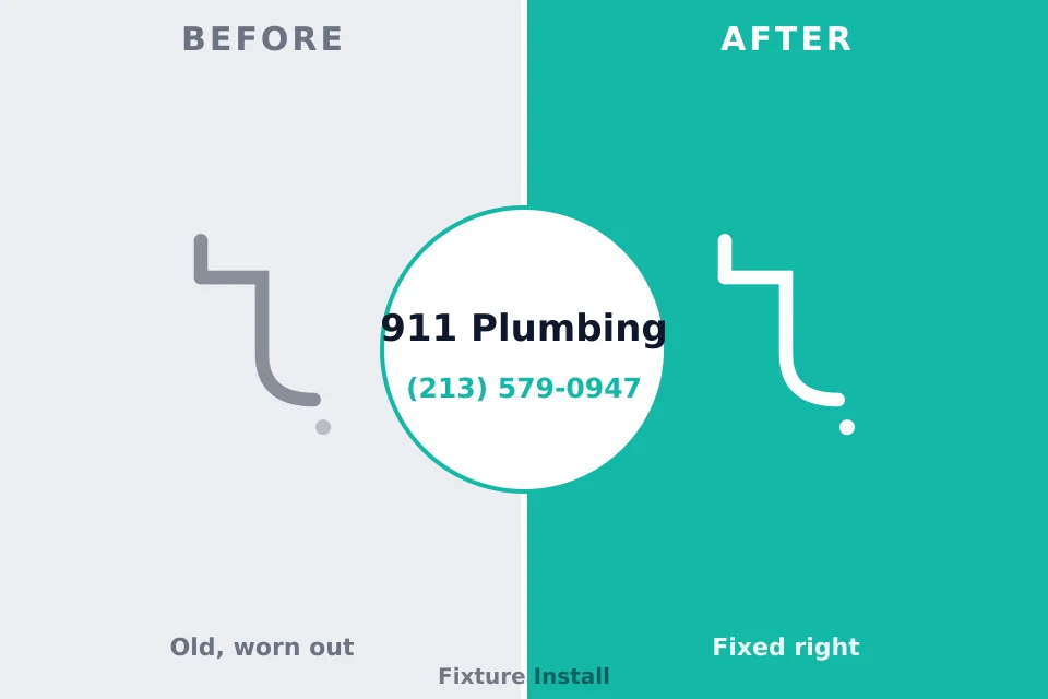 Before and after: plumbing company Liberty, IN